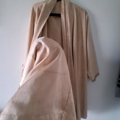 Kimono robe like new double-sided beige yamamay