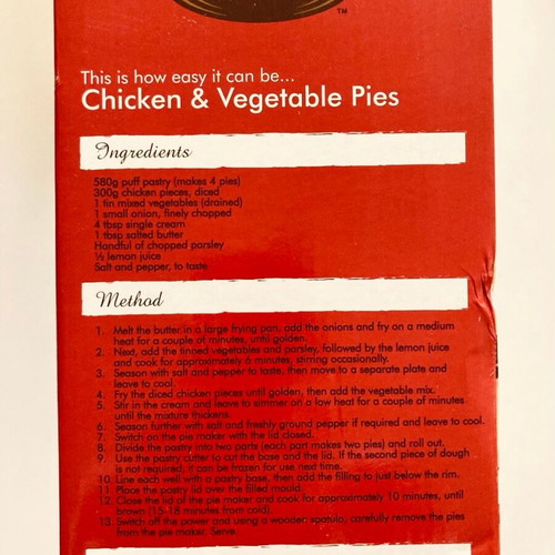 Giles & Posner mini pie maker new
