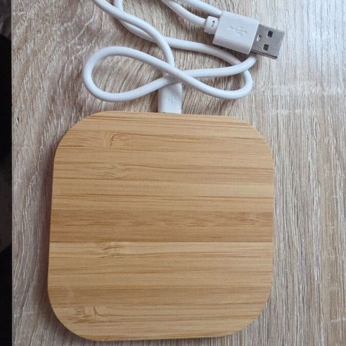 Ασύρματη φόρτιση Android καινούργια με micro USB και Type C, ξύλινη βάση