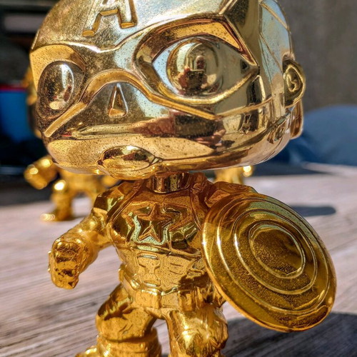 Funko Marvel gold edition used, set of 6