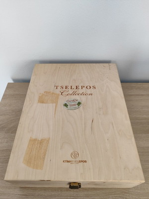 Ξύλινο κουτί αποθήκευσης κρασιού Tselepos Collection