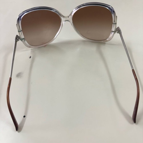 Vogue sunglasses used, oversized with transparent frame and brown degrade lenses