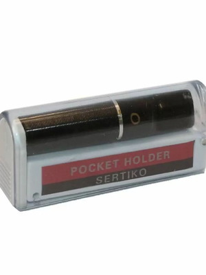 Sertiko Pipe for Extra Slim Cigarette Metal Black new