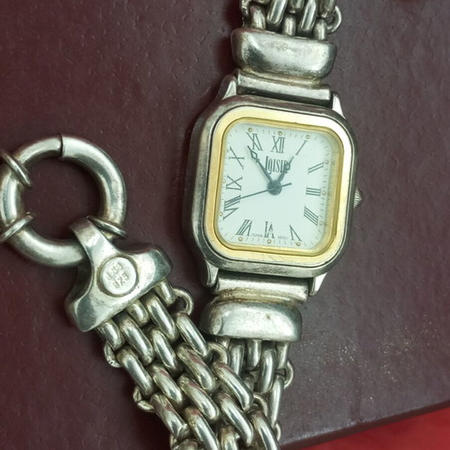 Loisir 925 silver watch used, 14k gold plated, 18cm