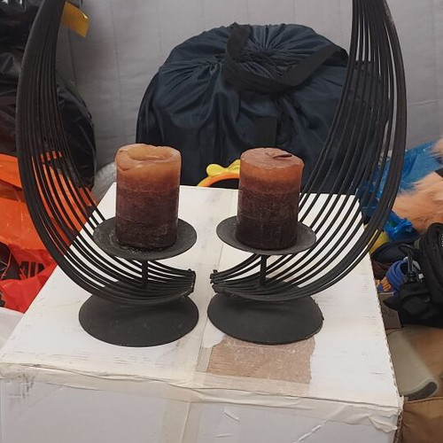 Metal candlesticks like new, original design