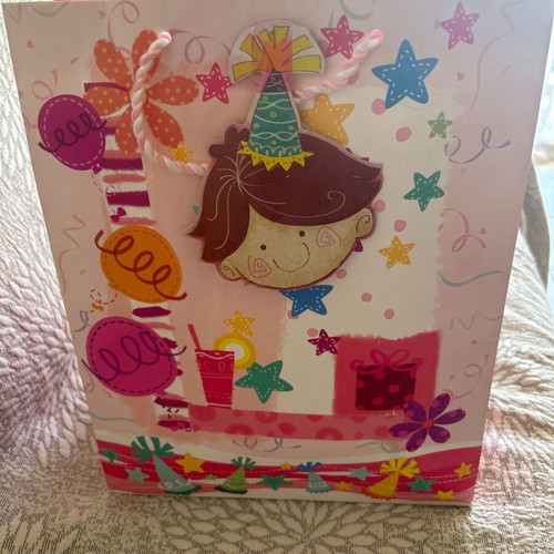 Paper children's gift bag used