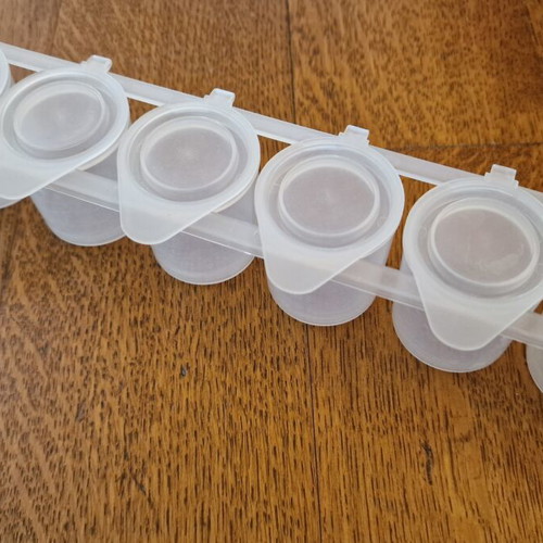 Iconography paint cases like new, airtight plastic containers