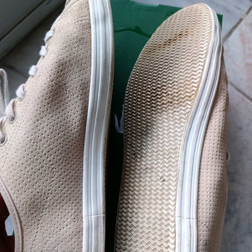 La coste beige suede sneakers size 39 in very good condition