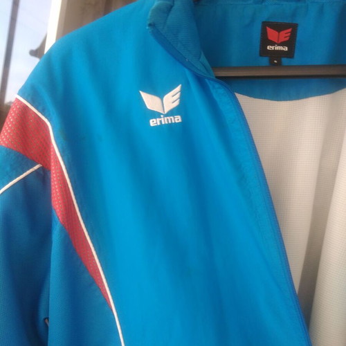 Erima men's jacket used, open blue, size L/XL