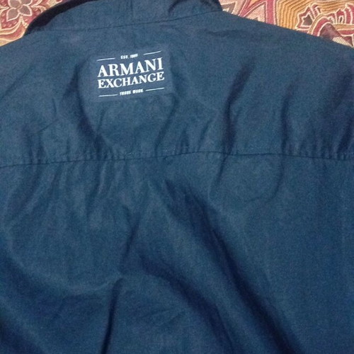 Armani Exchange blue dress shirt new, size XL-XXL