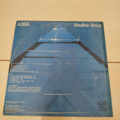 ABBA Voulez Vous vinyl used, pop 1979