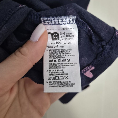 Mothercare blue nautical dress with hearts like new