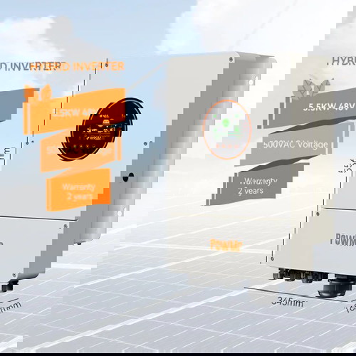 ΠΩΛΕΙΤΑΙ ΣΕ ΣΟΥΠΕΡ ΠΡΟΣΦΟΡΑ IP65  POW-SunSmart 5.5 KW-48V Hybrid Inverter ΚΑΘΑΡΟΥ ΗΜΙΤΟΝΟΥ