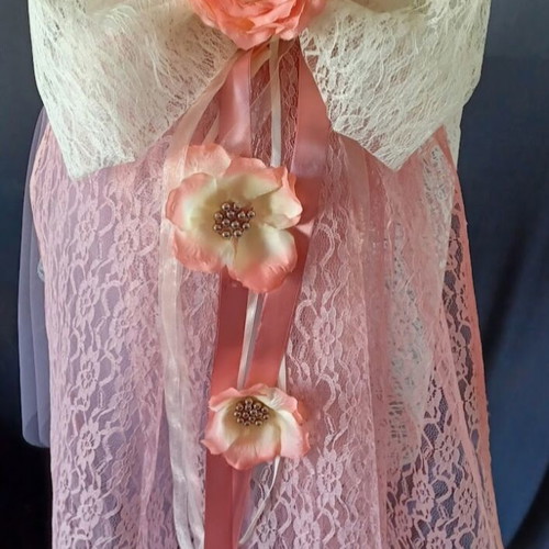 Vintage baptism candle for girls new