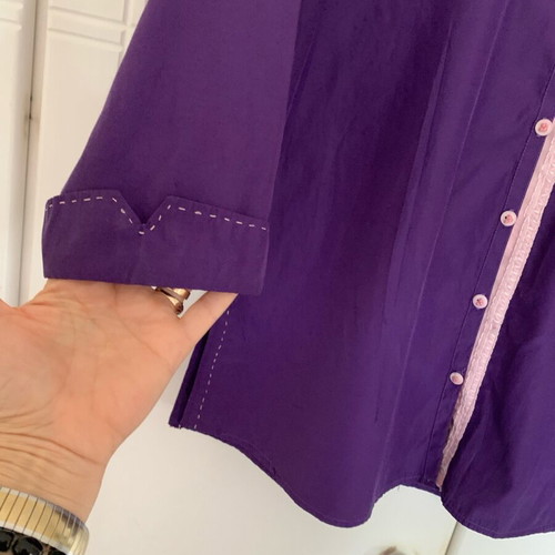 Woman shirt handmade, like new, purple, size L