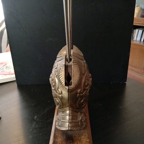 Decorative stand with sword letter openers used