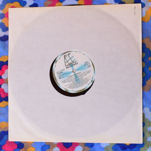 The Temptations To Be Continued LP like new, soul funk r&b