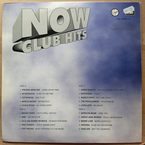 Now Club Hits 2xLP electronic vinyl like new