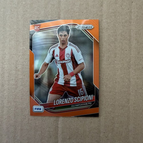 2025-26 Panini FIFA Prizm Rookie Lorenzo Scipioni card, like new