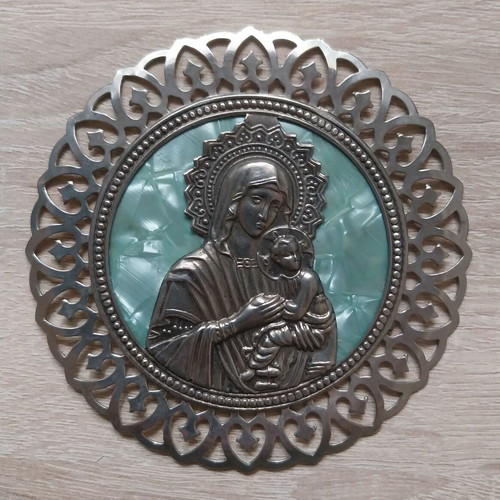 Vintage Baby Crib Amulet-Icon 1970s, like new