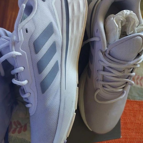 Adidas athletic shoes like new, lilac and gray, size 40.5
