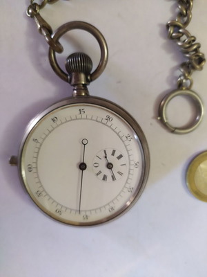 Rare Swiss chronograph pocket watch circa 1900