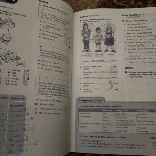 In Touch workbook used, with notes