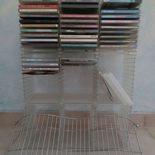 CD storage case set and music CD collection like new