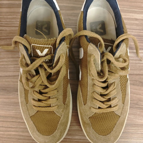 Veja sneakers size 37 used, brown beige suede mesh