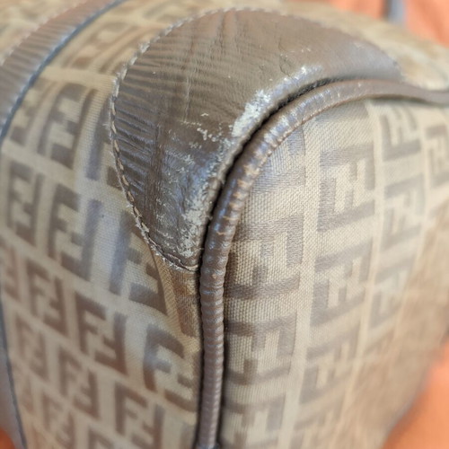 Fendi Boston bag in Monogram Zucca PVC leather