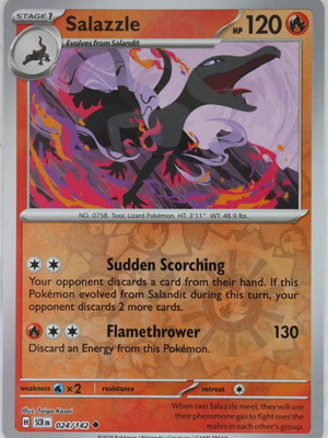 Salazzle 024 new collectible Pokemon card