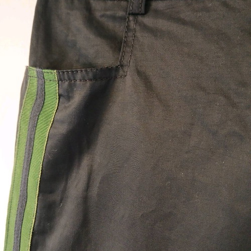 Rossodisera Capri pants new, black with green stripes