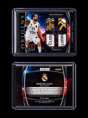 Panini Sergio Llull Legend κάρτα μπάσκετ με Crazy patch 1/1