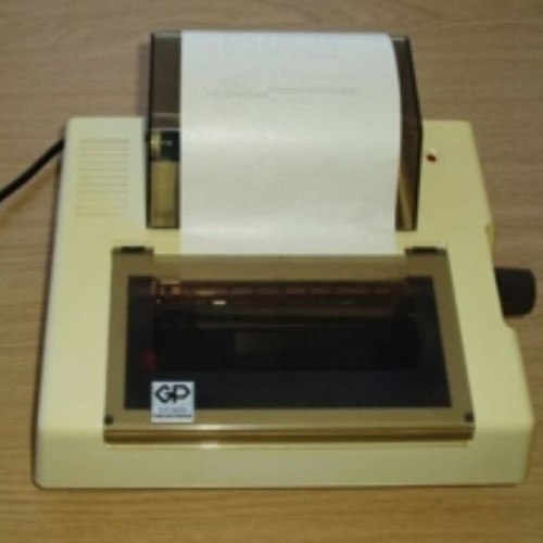 Seikosha Printer GP-50S for Sinclair ZX Spectrum used with power supply