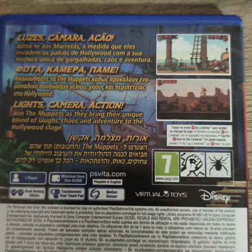 The Muppets Movie Adventures PS Vita game new with case