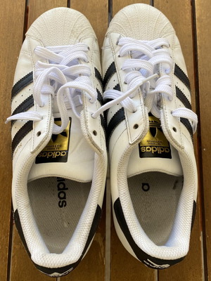 Adidas sneakers used, size 40, black and white