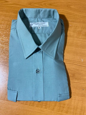 Men's Matiatou naval uniform shirt new, green, short sleeve