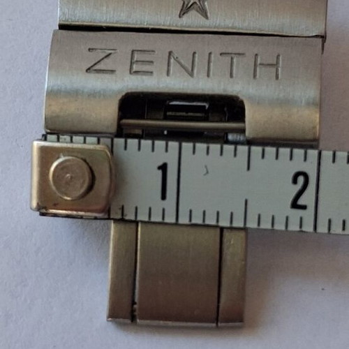Zenith stainless steel watch clasp like new, men's