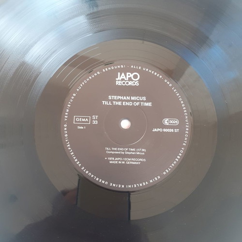 Stefan Micus Till The End Of Time LP vinyl used, folk
