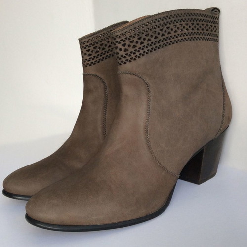 AERIN brown suede ankle boots used, size 39.5