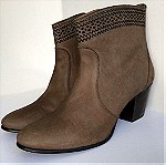  AERIN Suede Ankle Boots - Καφέ Σουέντ Μποτάκια - Size 39.5