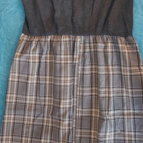 Heal+ Y2K dress with playful print and check pattern like new