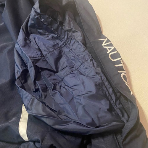 Nautica reversible men's jacket like new, waterproof and windproof, blue and yellow