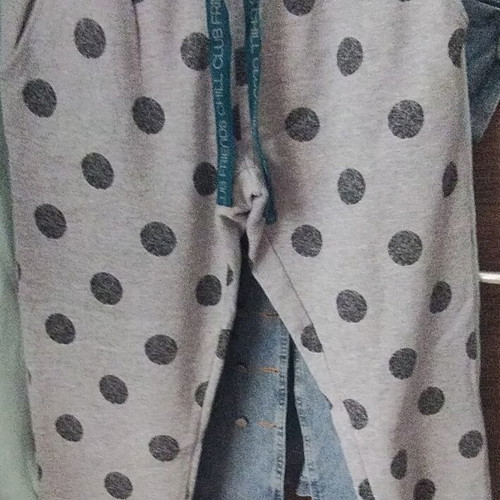 Tracksuit with drawstring polka dot like new, gray, size M