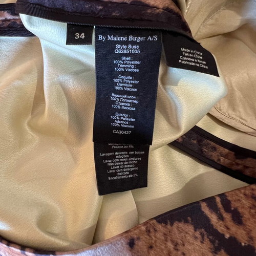 By Malene Birger skirt with snakeskin print