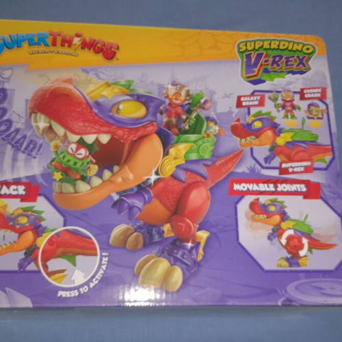 Superthings Super Dino V-Rex new toy with accessories