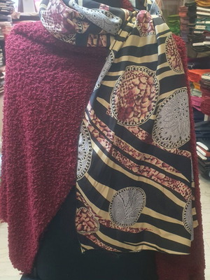 Pashmina scarf 100% silk printed new 2 meters x 75 width