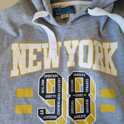 Milestone New York Varsity 98 men's hoodie, grey