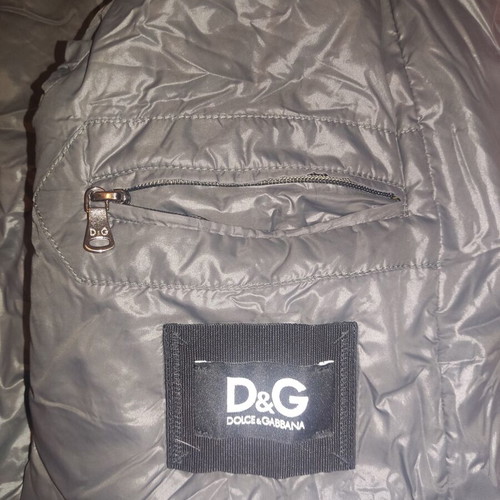 Dolce & Gabbana grey jacket with hood and silver details