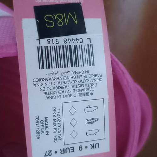 Clogs Marks & Spencer size 27 pink new